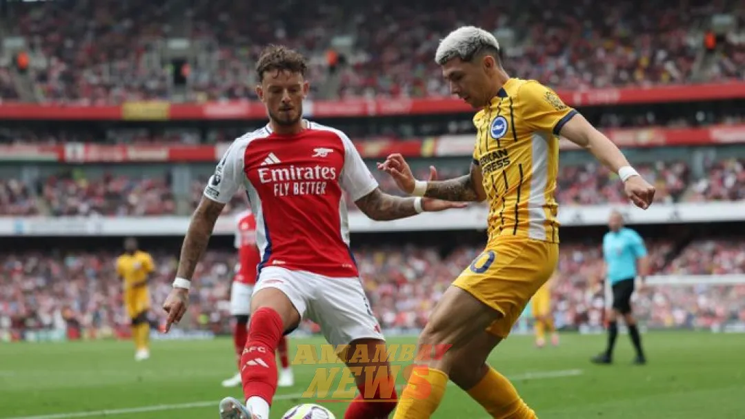Brighton de Julio Enciso rescata un empate ante el Arsenal