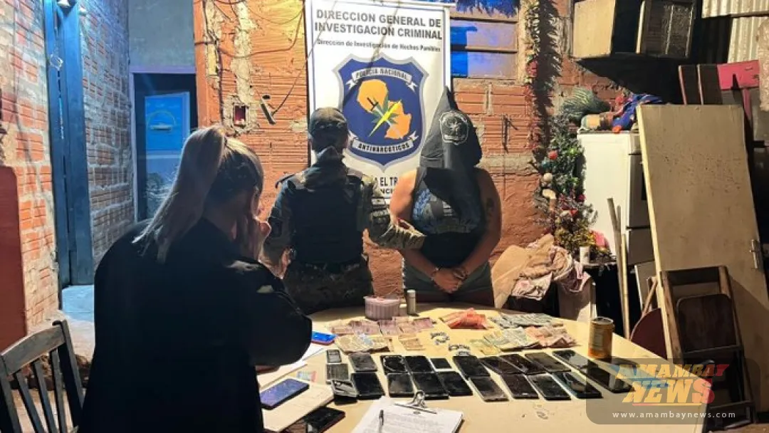 Cae supuesta integrante del Clan Rotela durante operativo antidrogas en Lambaré
