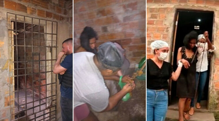 Policía brasileña rescata a una mujer que llevaba 20 años enjaulada por su madre