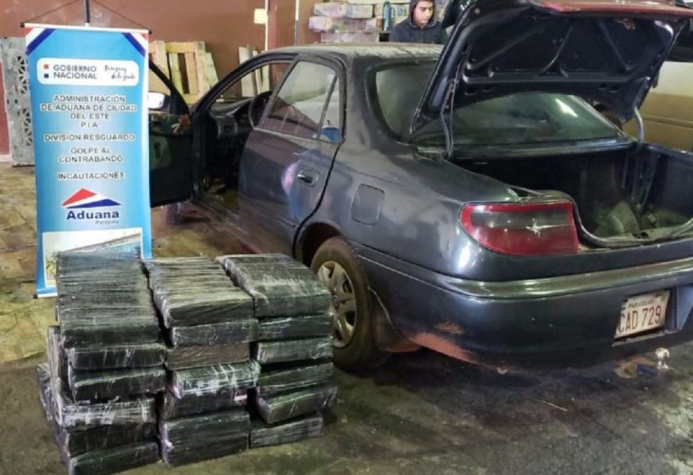 Incautan carga de 200 kilos de marihuana en el Puente de la Amistad