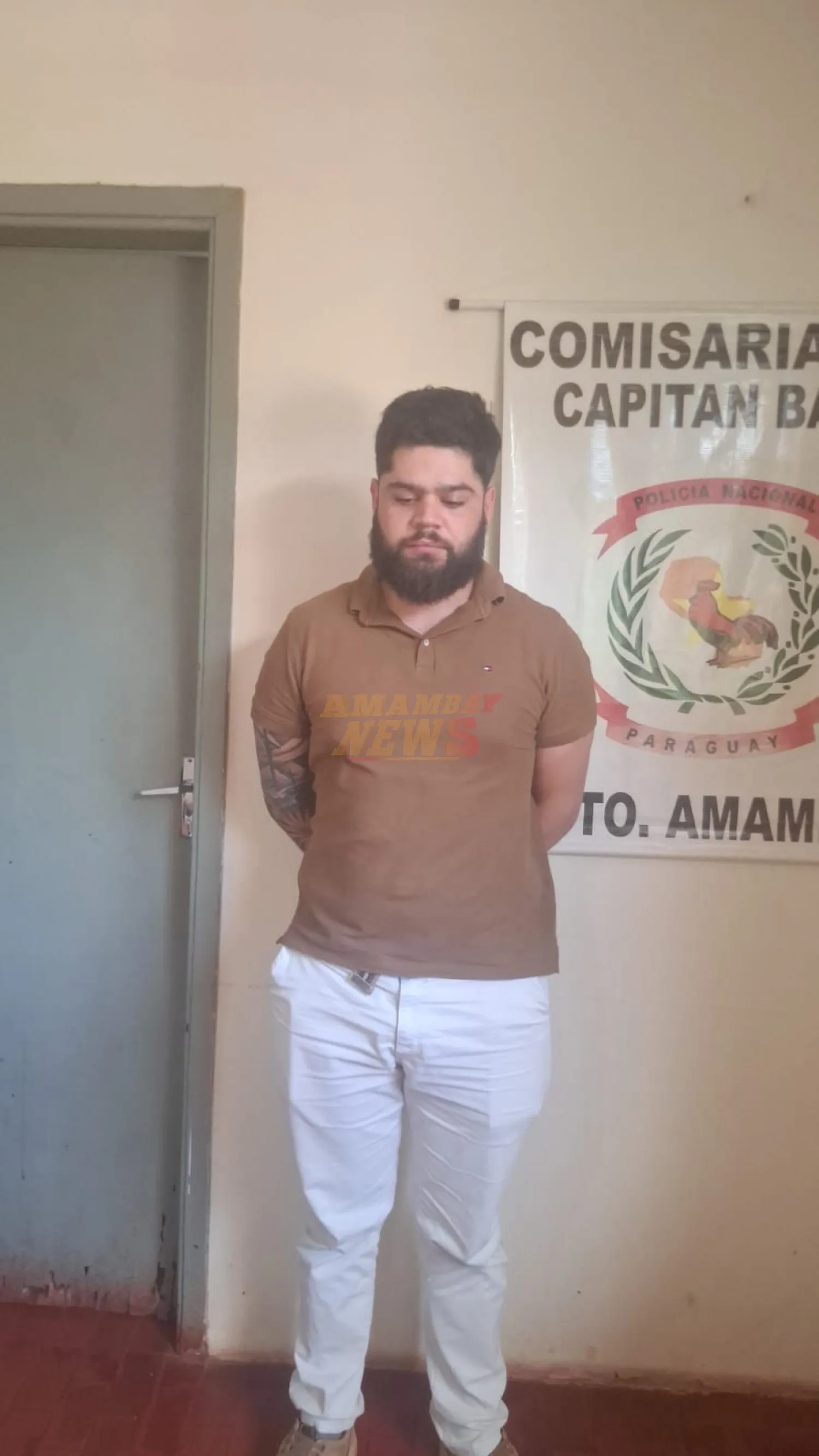 Se entrega a la Policía en Capitán Bado hombre con orden de captura por violencia familiar