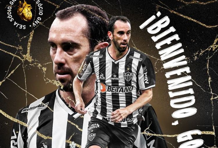 Atlético Mineiro da la bienvenida a Diego Godín