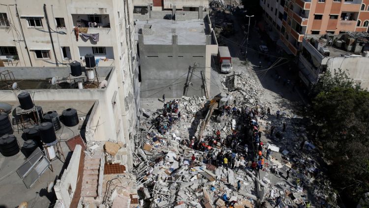 Intensos bombardeos en Gaza de la aviación israelí
