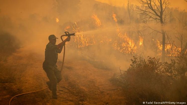 Fuertes incendios en norte de Marruecos obligan a evacuar 500 familias