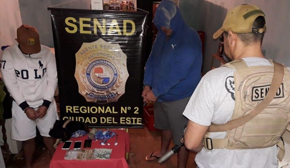 Capturan a dos distribuidores de cocaína en ciudad del Este