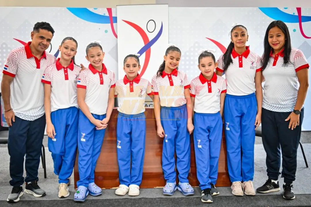 Seis niñas integran la delegación paraguaya para el Sudamericano de Gimnasia Artística Asunción 2024