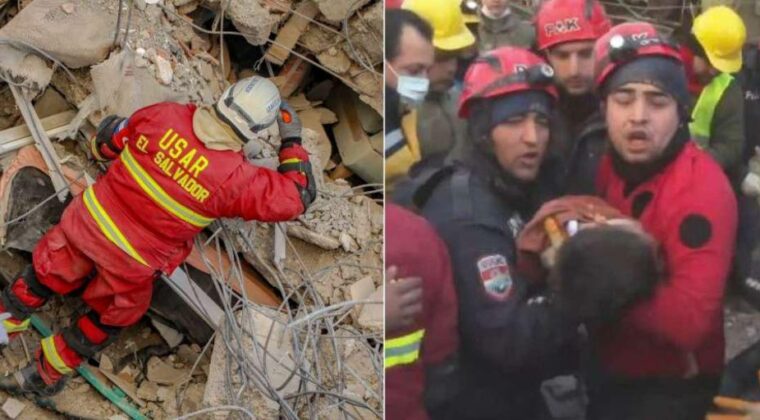 Rescatan a una mujer y un niño seis días después del terremoto en Turquía