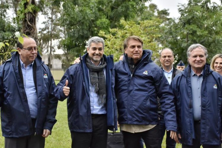 Marito agradece a Bolsonaro durante acto por avance de obras de Puente de la Integración