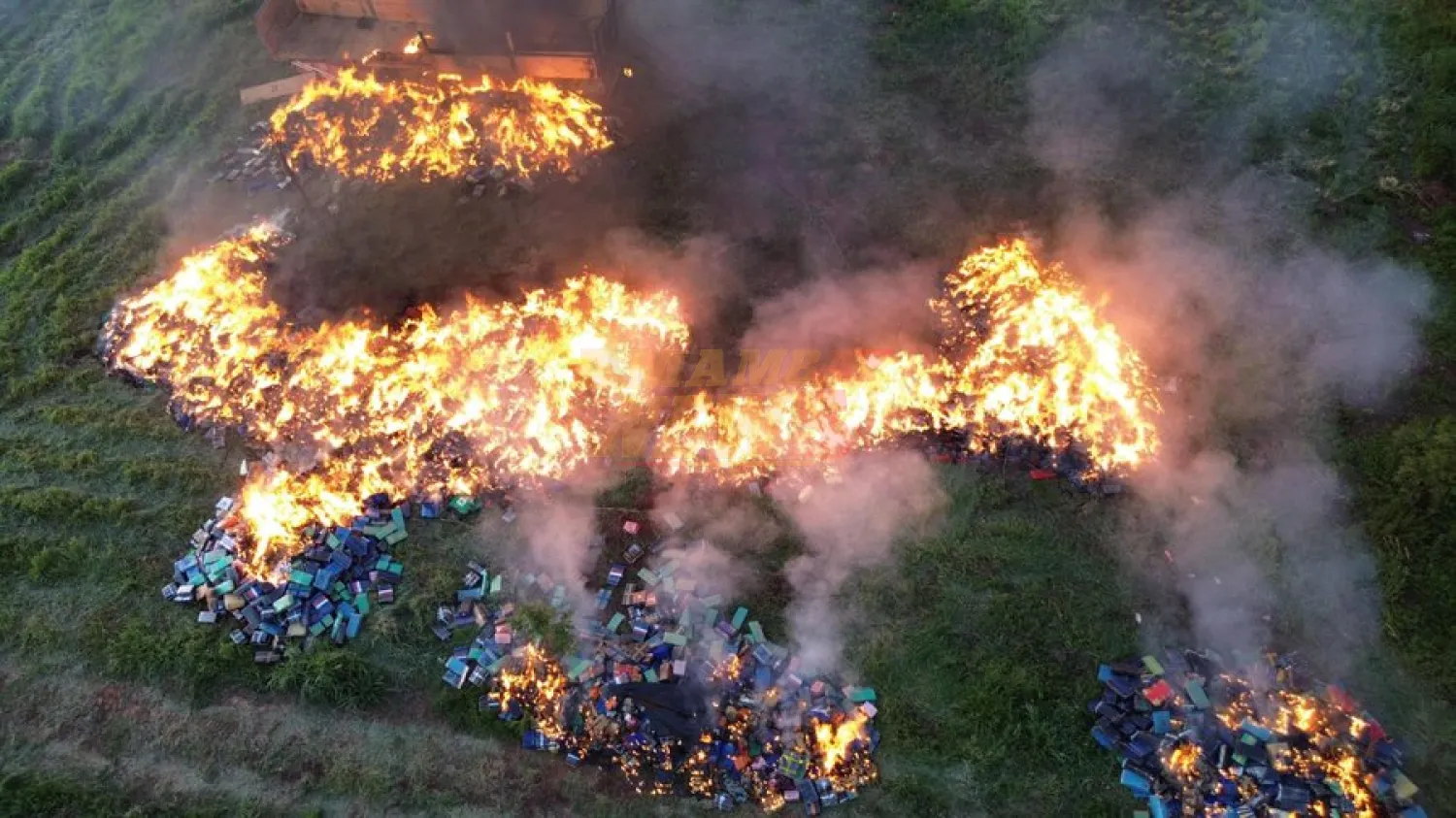 Golpe al crimen organizado con más de USD 13 millones en drogas incineradas