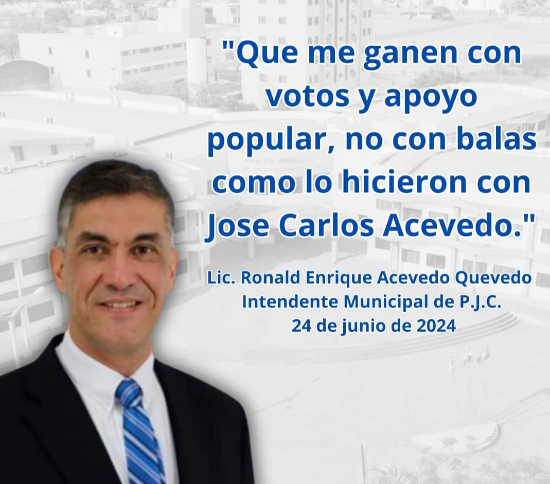 AUDIO: "Que me ganen con votos y apoyo popular, no con balas como lo hicieron con José Carlos Acevedo"