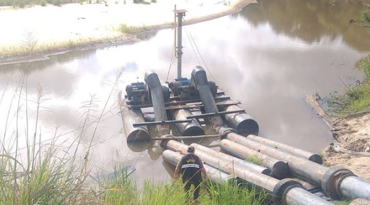 Intervienen varias arroceras por generar presunto impacto negativo en el curso natural del río en Yuty
