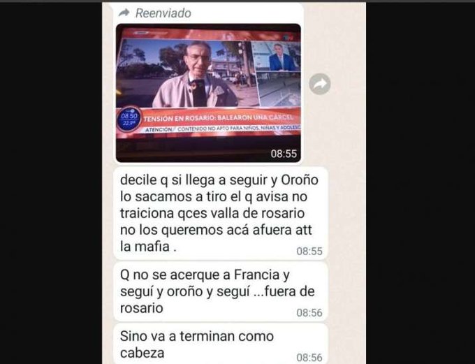 Amenazaron de muerte a equipo periodístico de TV de la Argentina