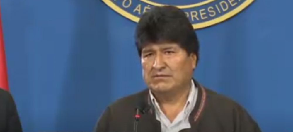 Evo Morales llama a la oposición al diálogo para buscar la paz en Bolivia