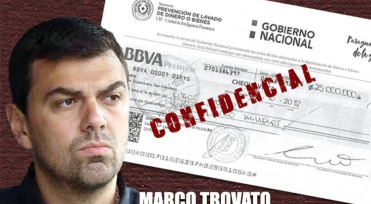 Prueba del amaño: Seprelad confirma que Trovato pagó con cheque de su cuenta bancaria