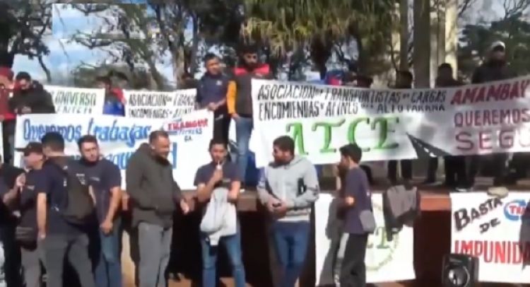 Tranportistas de Alto Paraná exigen mayor seguridad ante ola de asaltos
