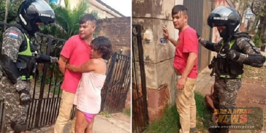 Quiso evitar que su novio sea detenido, pese a que la estaba golpeando en la calle