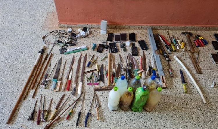 Ministerio de Justicia realizó cateo en cuatro centros penitenciarios del país