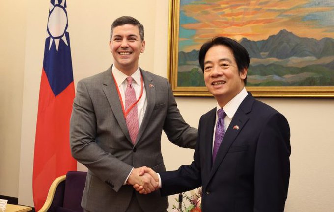 Vicepresidente de Taiwán asistirá a toma de posesión de Santiago Peña