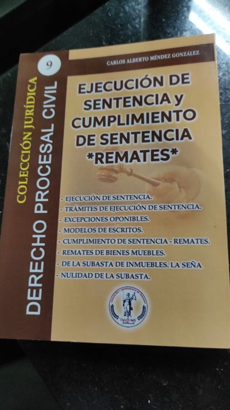 Abogado lanza libro sobre remates