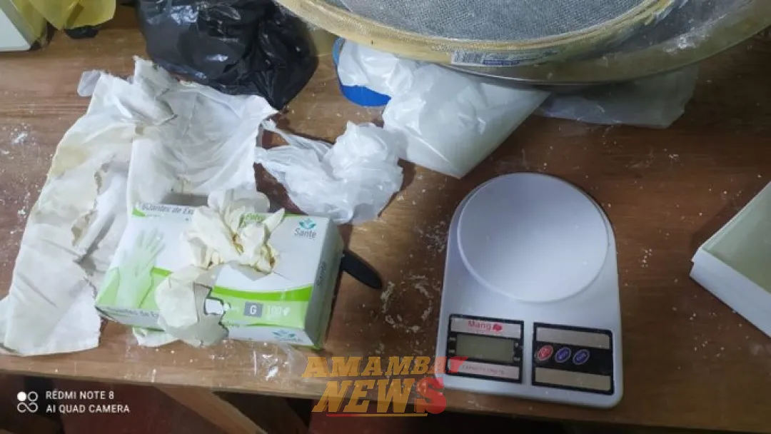 Antinarcóticos allana laboratorio clandestino de supuesta cocaína en Nueva Italia