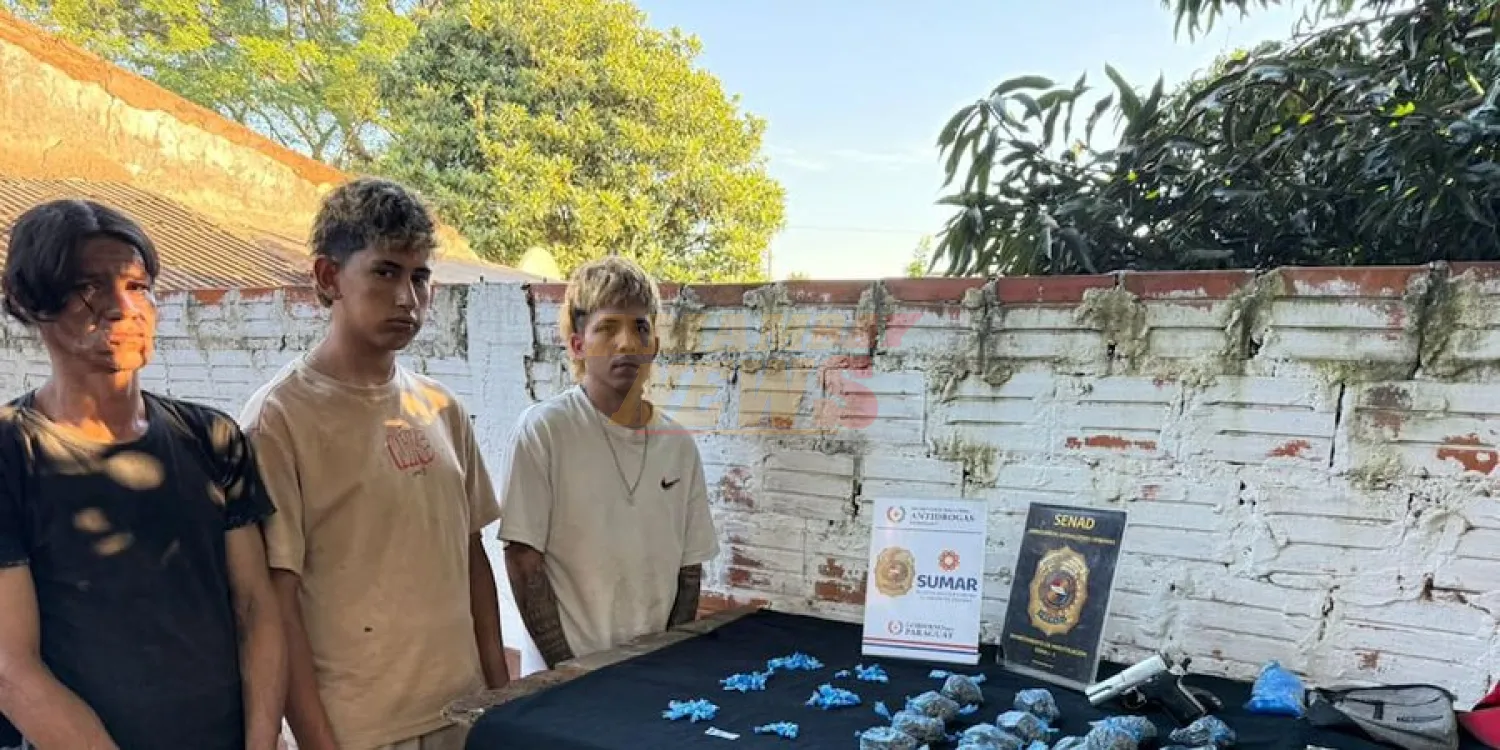 Senad desarticula bandas dedicadas al microtráfico en Areguá