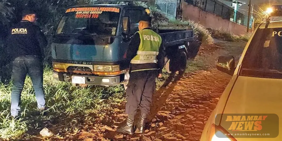 CDE: recuperan camión robado tras intenso operativo de búsqueda