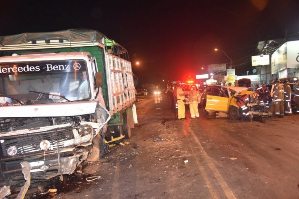 Choque frontal entre taxi y camión deja un fallecido en Capiatá