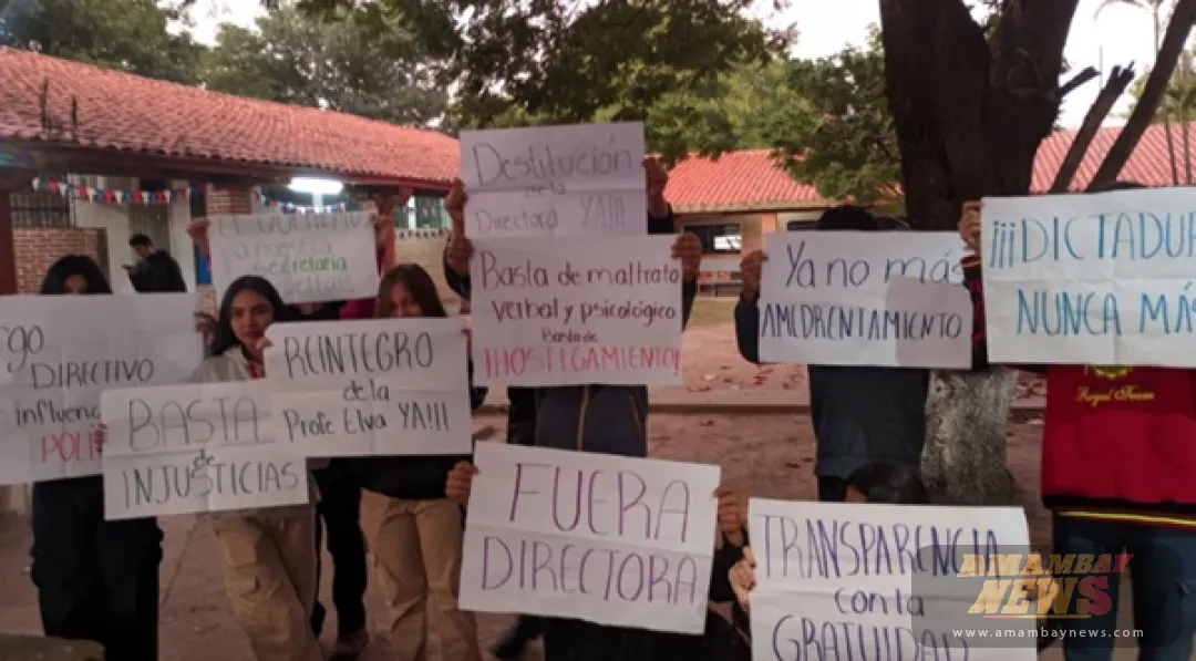 Protestas estudiantiles sacuden colegio de Villa Hayes