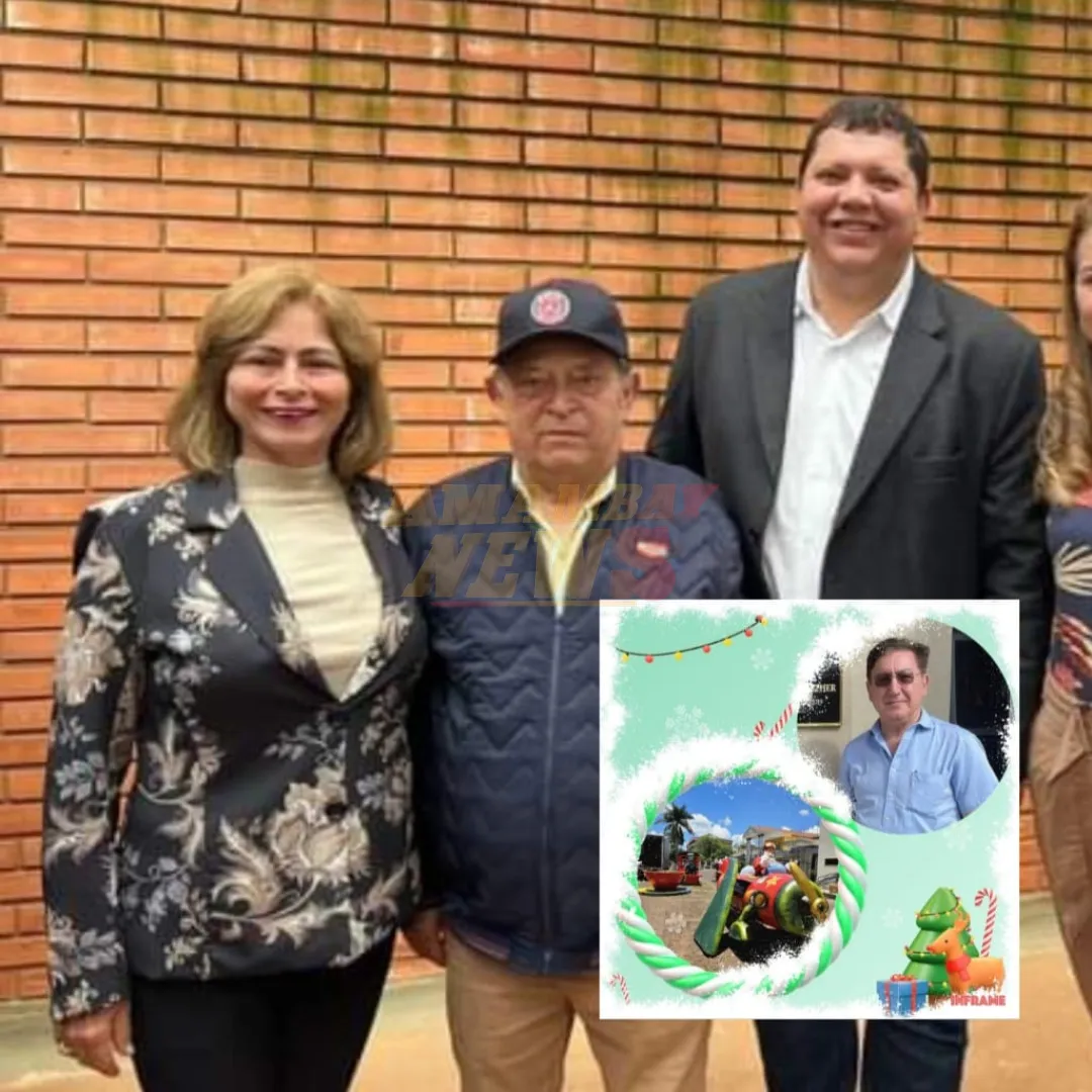 Concejala departamental agradece a empresario por ornamentación de plaza y de la Gobernación de Amambay