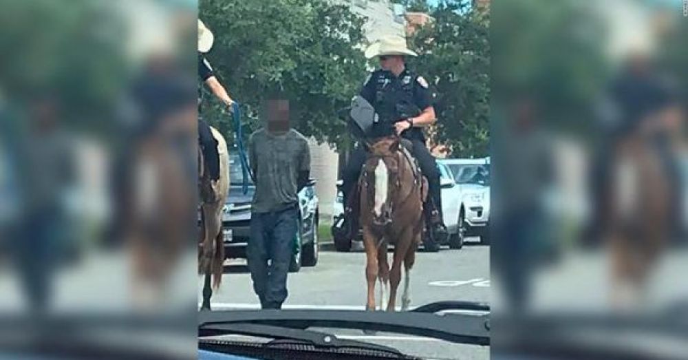 Imágenes de hombre negro atado en Texas por la policía causan indignación