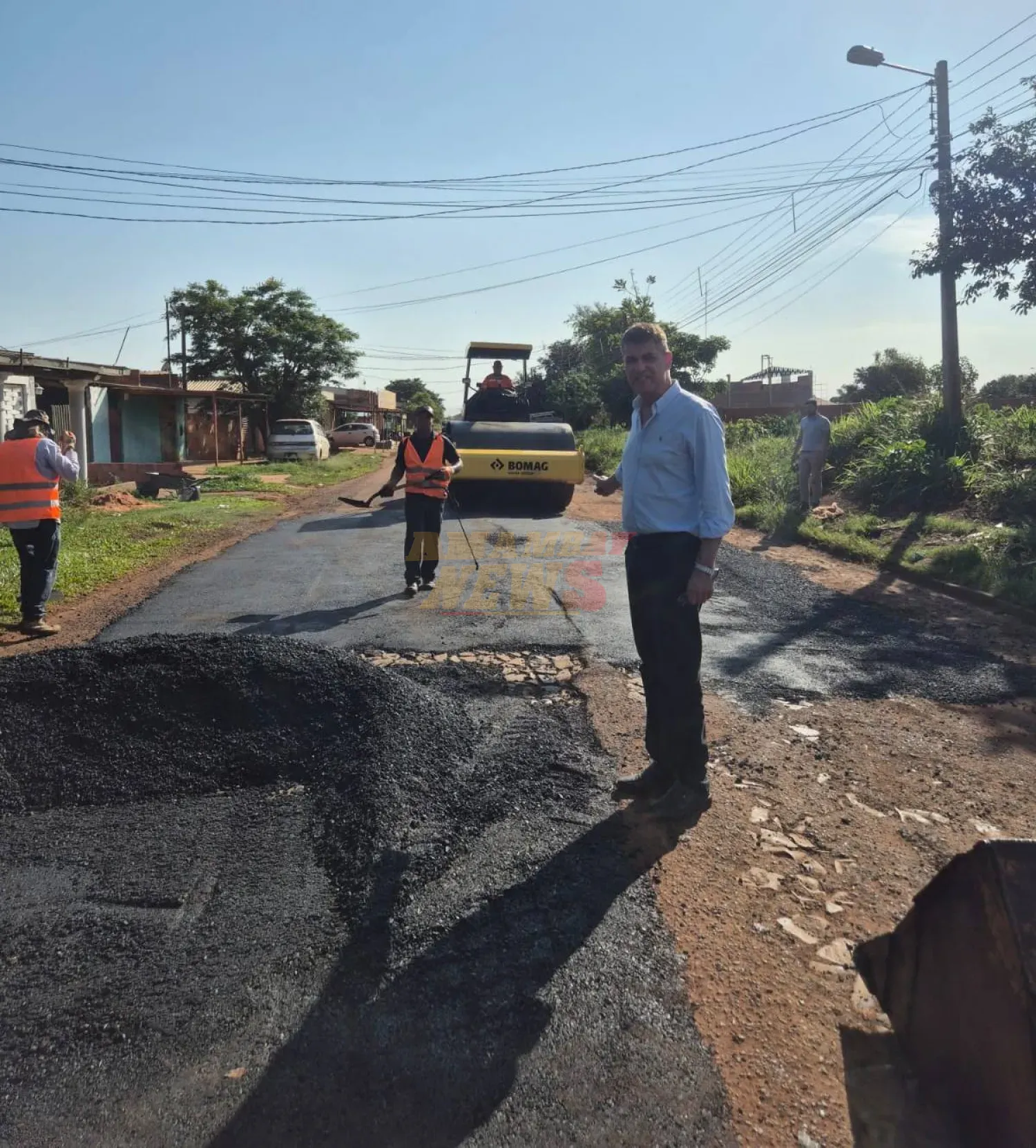Intendente informa acerca del inicio de los trabajos de bacheos de calles en Pedro Juan Caballero