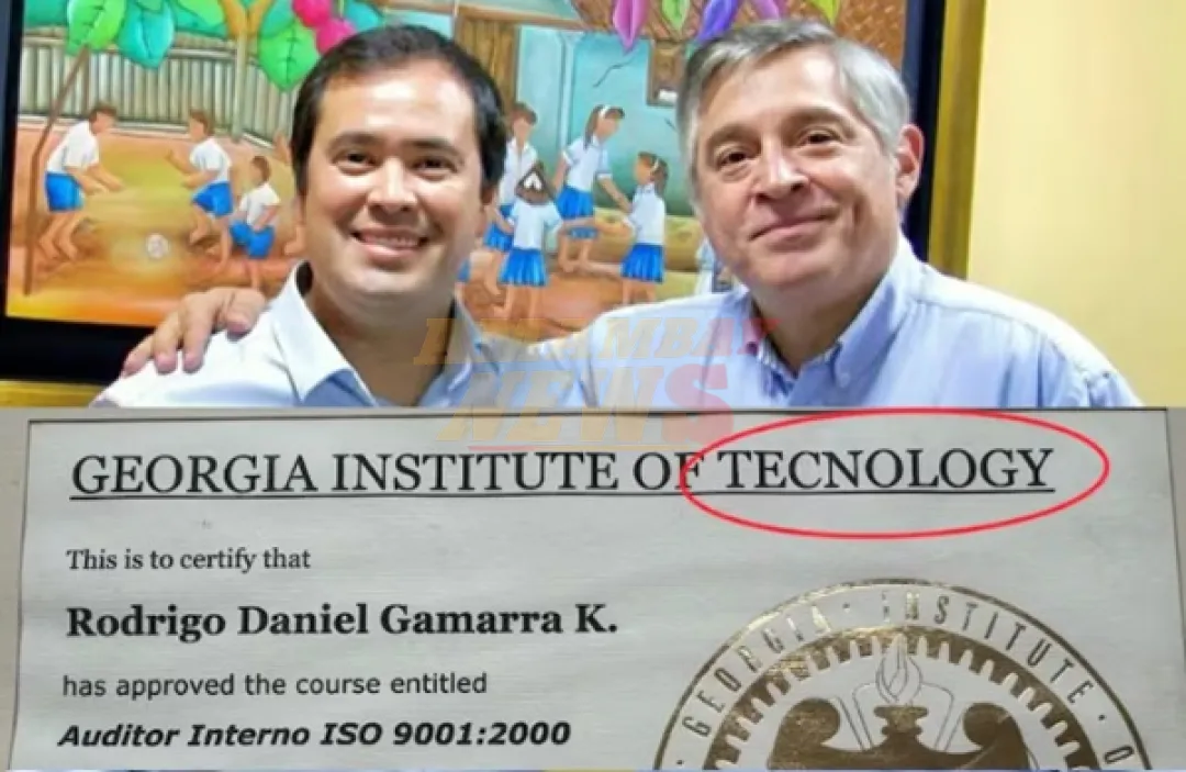 Rodrigo Gamarra expone diplomas con errores groseros
