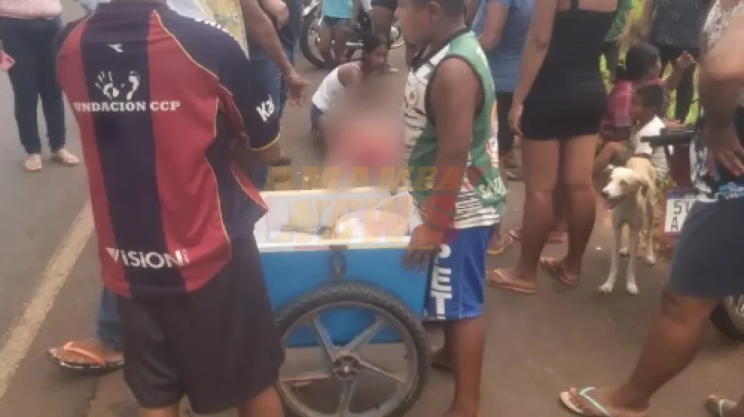Vendedor de helado muere atropellado por motocicleta en Canindeyú
