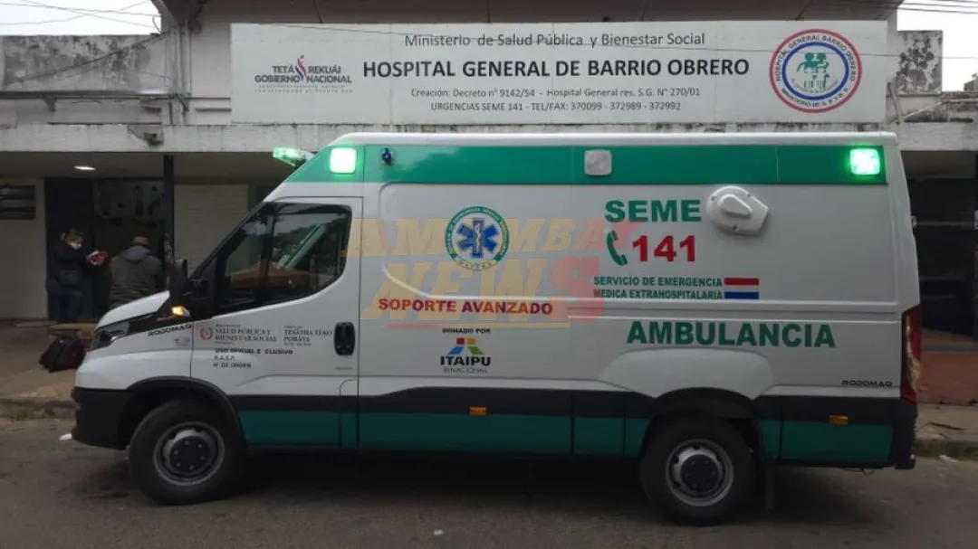 Fuera de servicio: A un día de recibida, nueva ambulancia de Barrio Obrero ya se descompuso