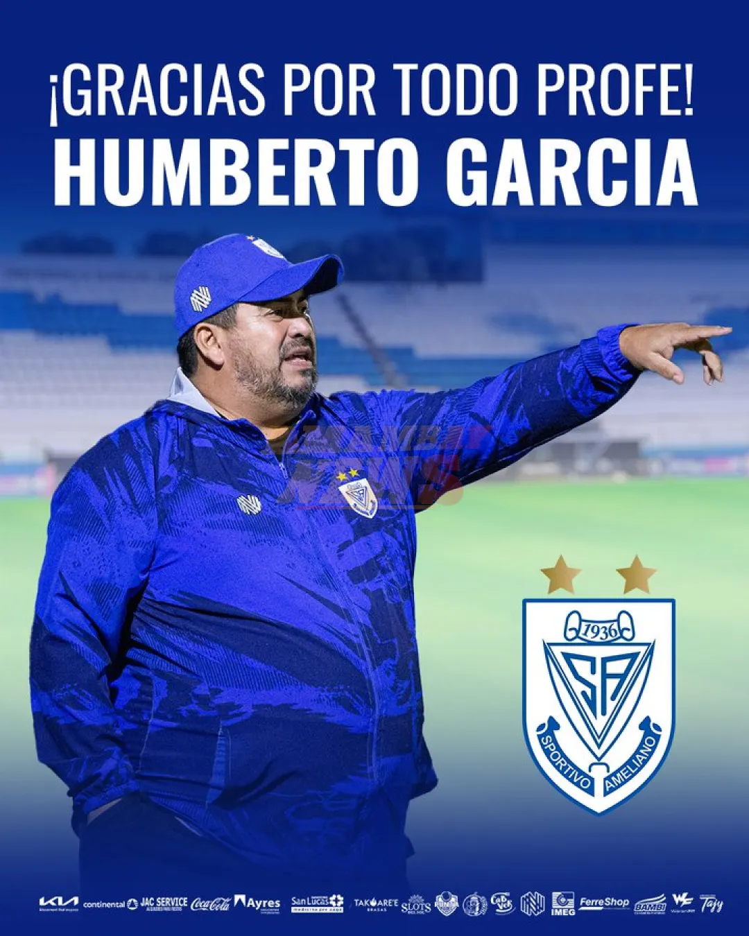 Ameliano despide a Humberto García