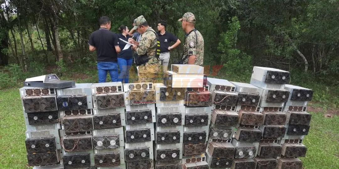 Intervienen granja ilegal de criptomonedas en Caaguazú