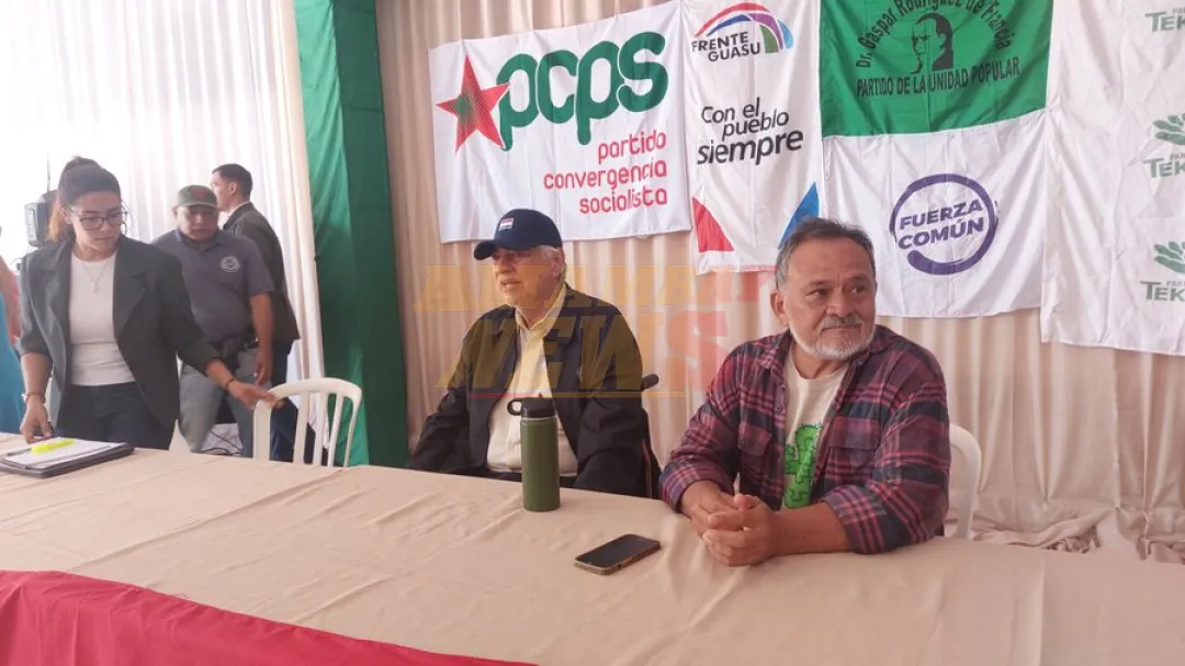 Fernando Lugo reaparece en un acto político del Frente Guasu en San Pedro