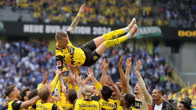 Dortmund golea al colista en la despedida de Reus
