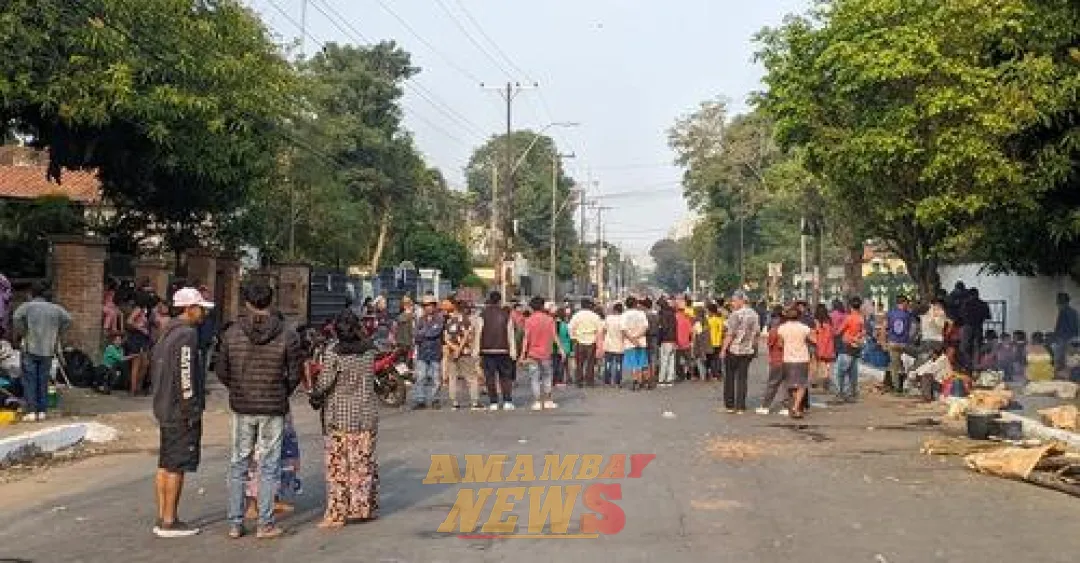 Indígenas bloquean nuevamente la avenida Artigas
