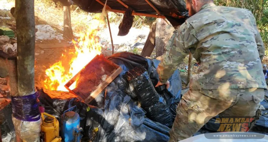Senad continúa con la destrucción de campamentos del narcotráfico en Canindeyú