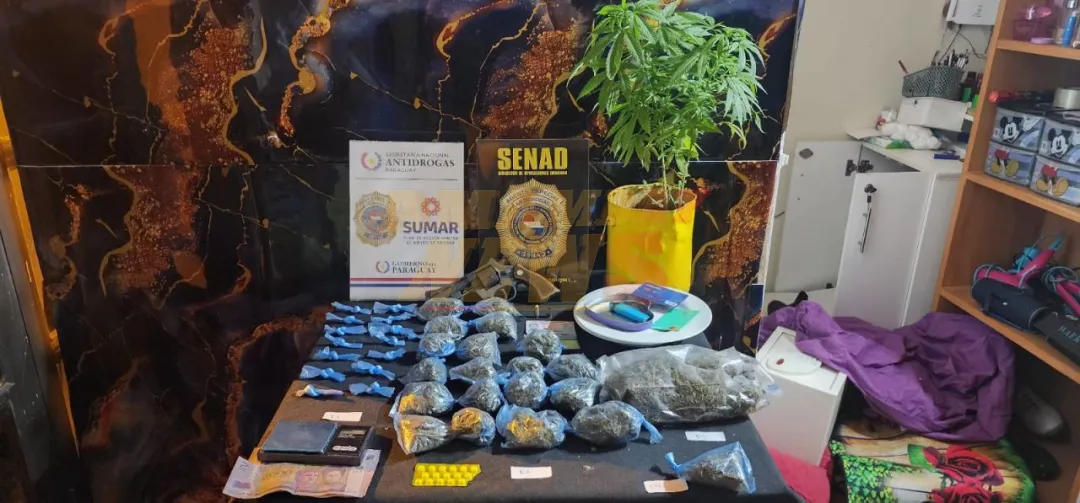 Allanaron una vivienda en Asunción y detuvieron a presunto microtraficante