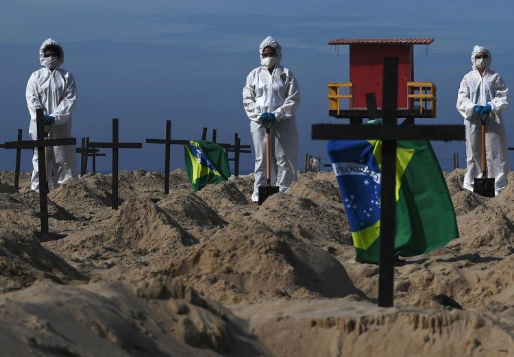 Covid-19: Brasil registra 571 muertes en 24 horas, dice Salud