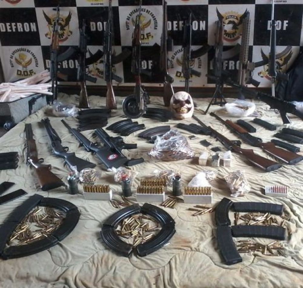 Arsenal incautado en Ponta Porã iba a ser entregado al PCC en Paraguay
