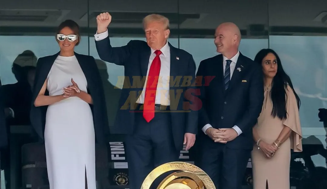 Con Melania e Infantino: Trump vivió la fiesta del fútbol en el MetLife