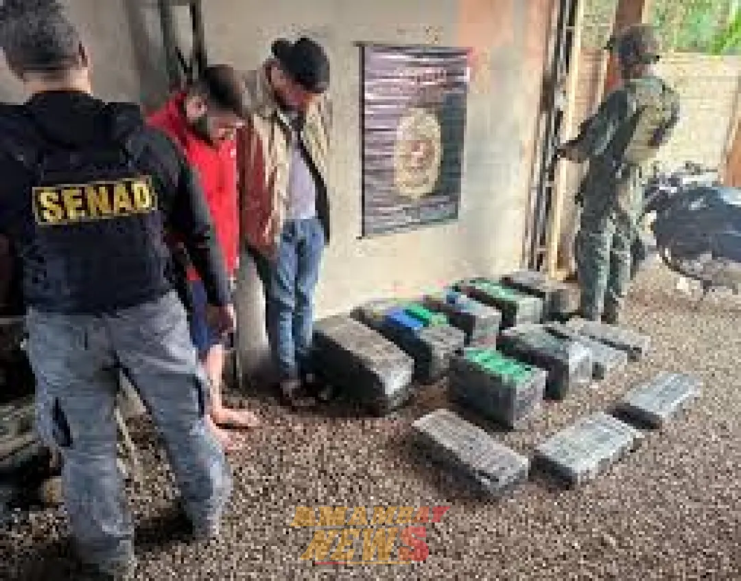 Detienen a dos traficantes con un cargamento de marihuana en Canindeyú