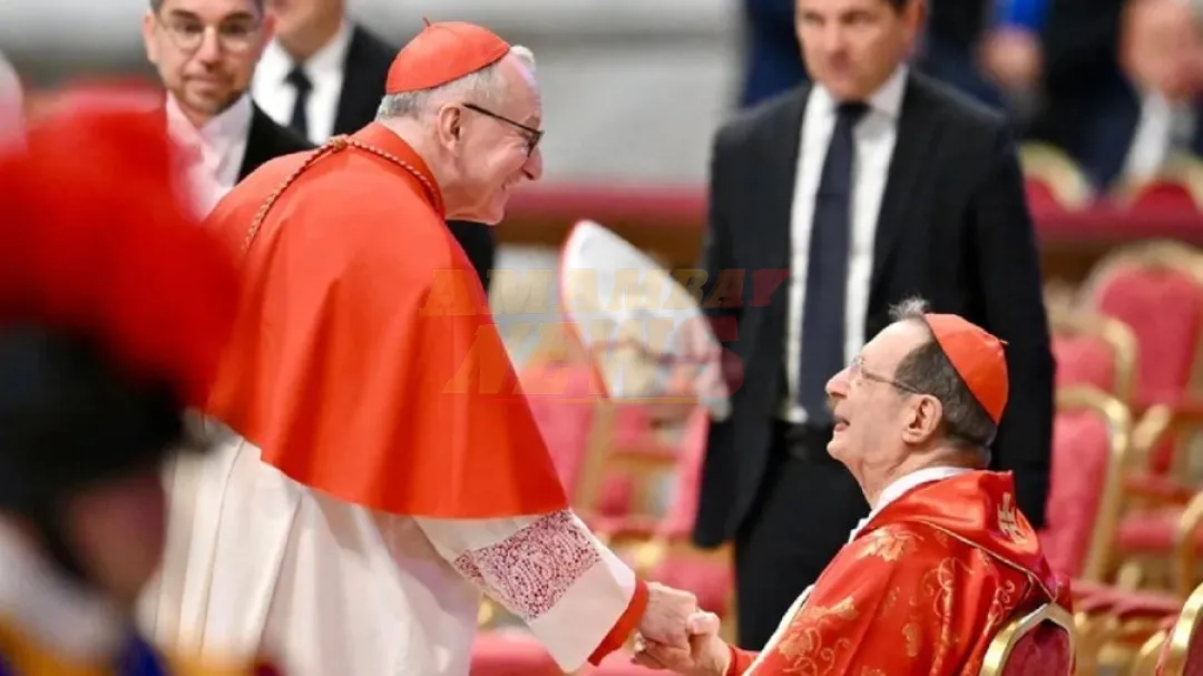 Un deseo de “suerte” al cardenal Parolin en la misa antes del cónclave suscita curiosidad