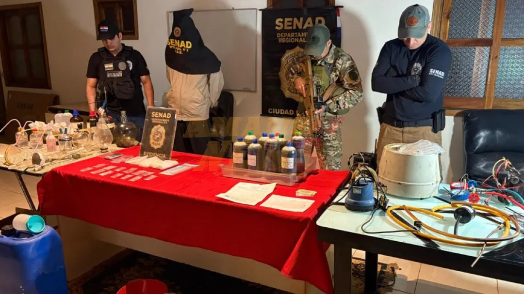 Fiscal imputa a ciudadano chino detenido en laboratorio de droga sintética en Alto Paraná