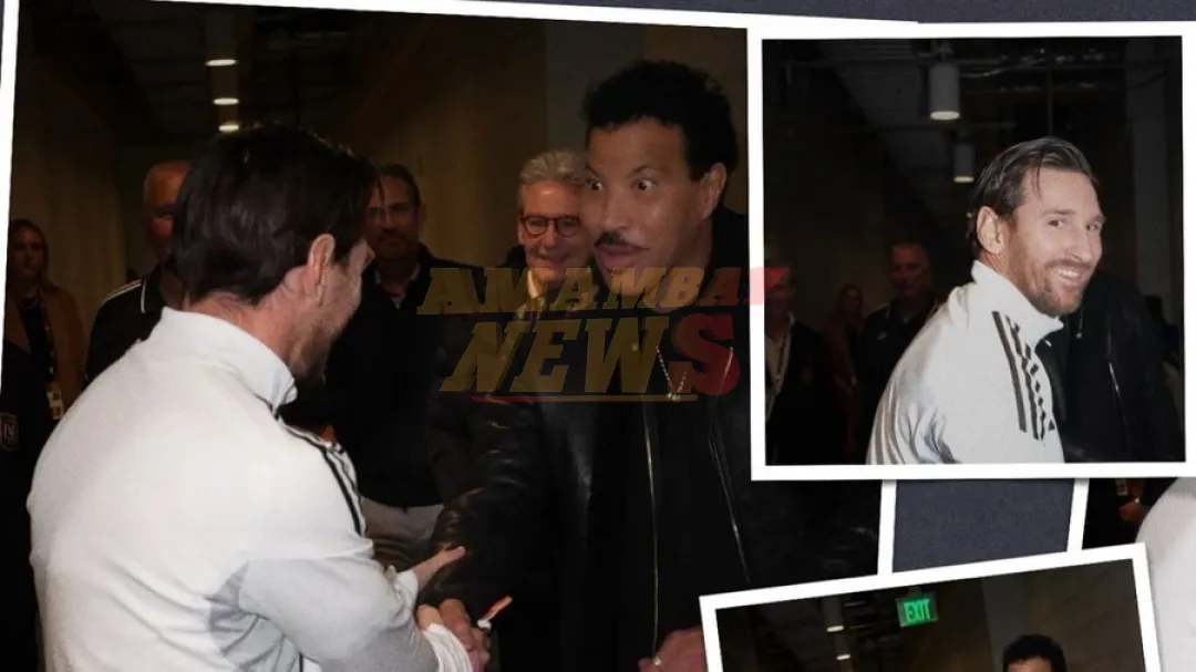 ¡Encuentro de ídolos! Messi conoce a Lionel Richie, el cantante al que debe su nombre