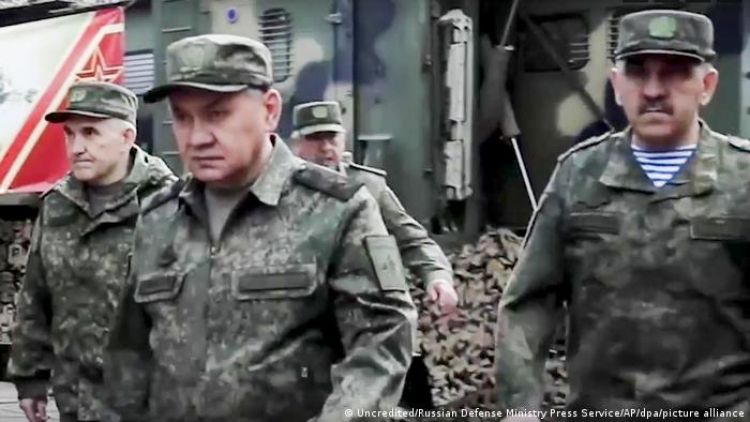 Primera visita a las tropas del ministro de Defensa ruso, Serguei Shoigu