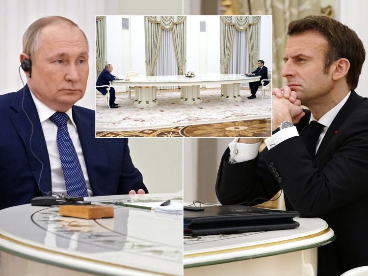 Putin dice a Macron que su ofensiva va según lo previsto y se recrudecerá